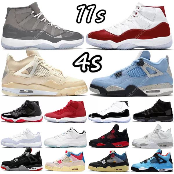 

2022 sail 4 4s mens shoes sneakers 11 11s cherry cool grey concord gamma university blue fire red oreo bred black cat white cement women ane