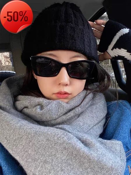 

designer sunglasses xiaoxiangjia ch5430 star ins same cat's eye sunglass narrow frame sunglass female, White;black