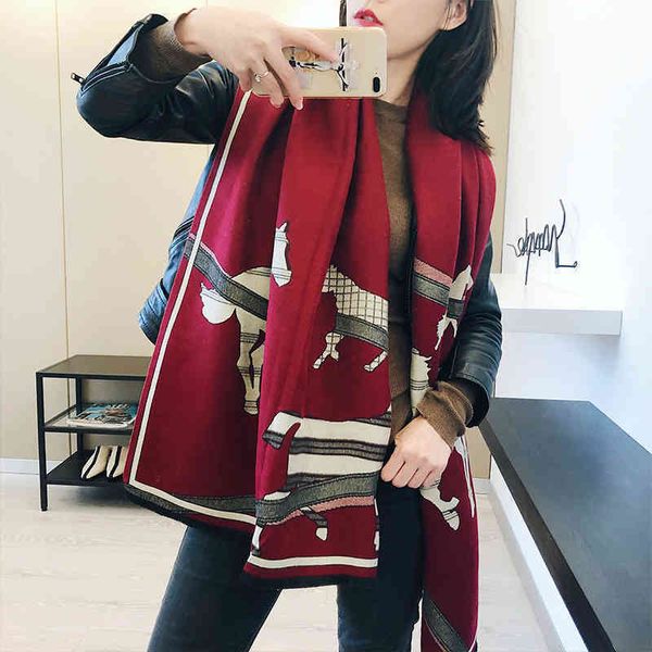 

classic style scarf autumn and new imitation cashmere drawn car pattern scarf women's long warm bib summer air-conditioned room shawl, Blue;gray