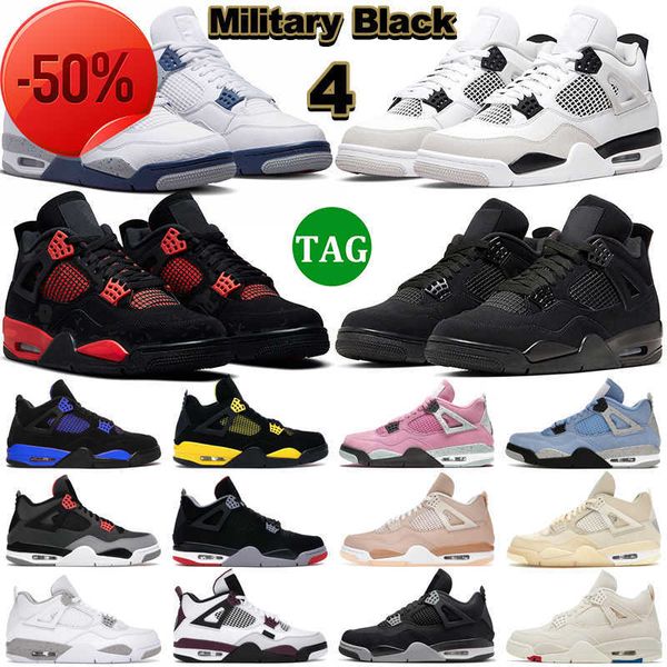 

basketball shoes 4 men women 4s military black cat university blue red thunder sail white oreo midnight navy mens trainers outdoor sports