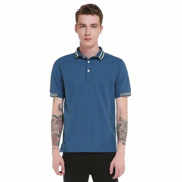 

men's polos men's polos ief.g.s men's summer business casual pure color pique comfortable fabric breathable lapel short sleev, White;black