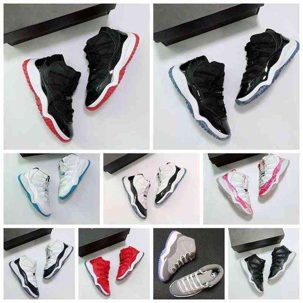 

athletic outdoor arinfant designer kids shoes td cool grey 11 xi sneaker concord space jam metallic silver pink jumpman snakeskin bred legen, Black