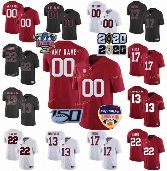 

american college football wear college ncaa jerseys alabama crimson tide 2 patrick surtain ii 6 devonta smith 10 mac jones 11 henry ruggs, Black