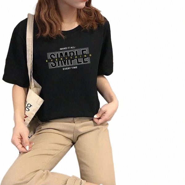 

women's t-shirt women's t-shirt women creative font cartoon harajuku graphic ulzzang 90s print fashion aesthetic tee female v33p#, White