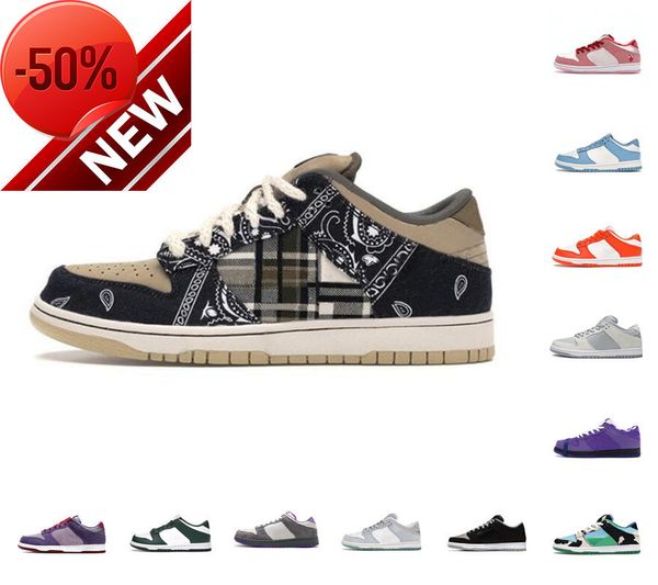 

2022 sb sean cliver shadow chunky mens casual shoes travis scotts viotech plum panda pigeon strangelove low team green men women running, Black