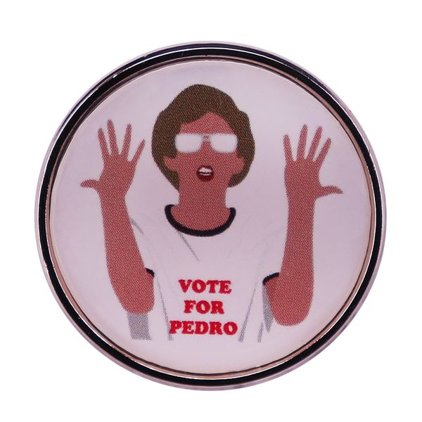 

other fashion accessories napoleon dynamite button vote for pedro badge pin, Silver