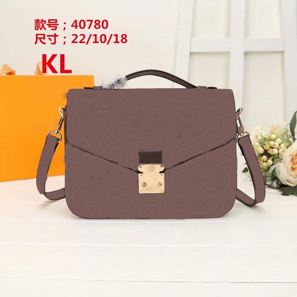 

women's designers handbag shoulder bag crossbody tote purse handbag luxury brand message bags classic pu leather #40780 luggage wallet