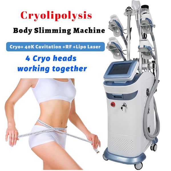 

cryolipolysis fat ing slimming beauty machine body shaping use 5 cryo vacuum heads 4 working together