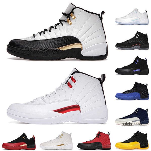 

shoes 12s men basketball shoes 12 royalty taxi reverse flu game dark concord game royal mens trainers og designer shoes, Black