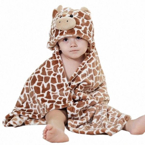 

women's swimwear coffee cow cattle animal cosplay hooded baby infant girl boy flannel bath towel wrap bathrobe cute cartoon pajama slee, White;black