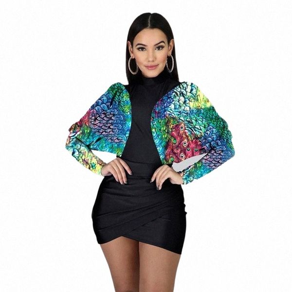 

casual dresses casual dresses 2022 style women's slim dress batwing sleeve leopard peacock feather printing short mini for female v2da#, Black;gray