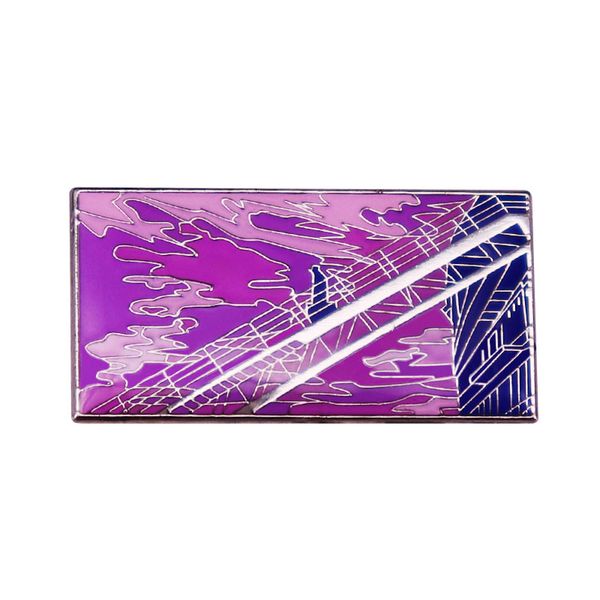 

other fashion accessories the legend of 1900 danny boodmann brooch pink purple tone fantasy music passion movie scene disembark pin 2021 new, Silver