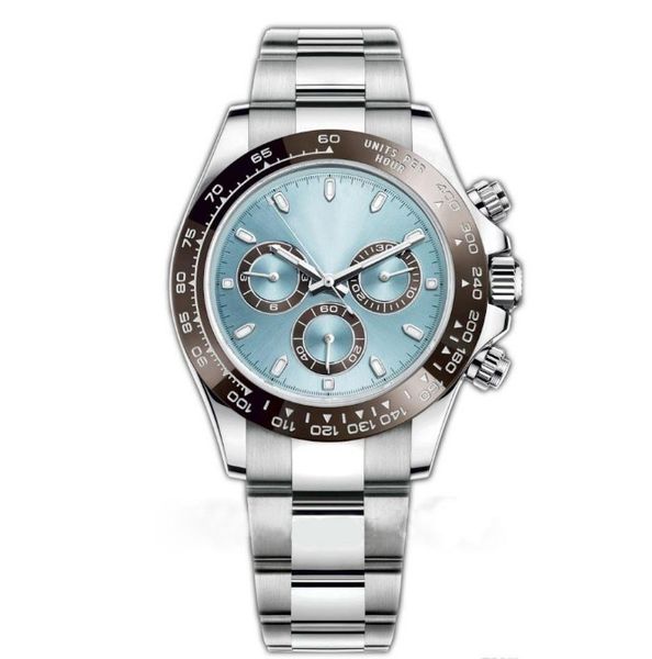 

luxury mens watch ceramic bezel automatic movement sapphire glass tona series m116519 all dials work stainless steel strap master men wristw, Slivery;brown