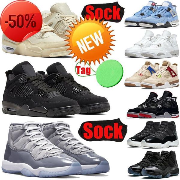 

basketball shoes cool grey 4s 11s for mens womens 4 11 cactus jack sail black cat university blue white oreo bred men trainers sports