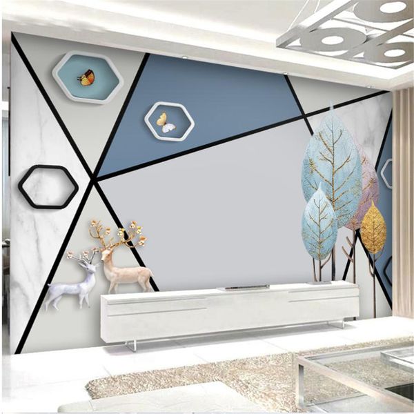 

wall wallpaper geometric wallpapers marble living room wallpaper simple modern mural 3d murals wallpaper for living room