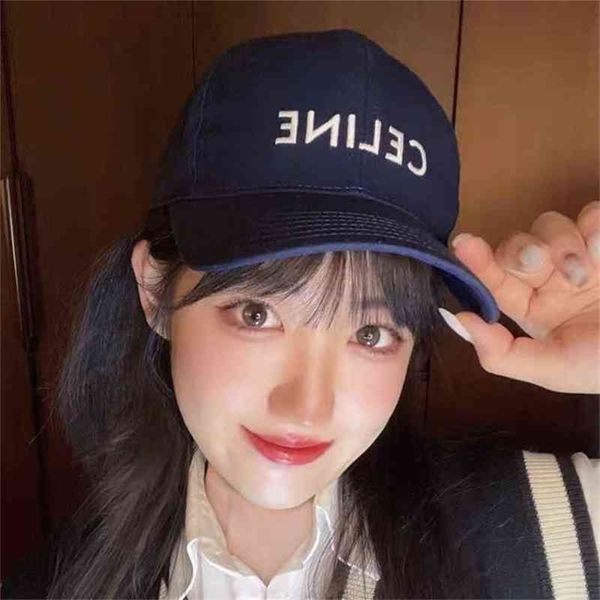 

celins designer ball s caps classic letter cotton black blue baseball cap women 2022 new cap men 5216, Blue;gray