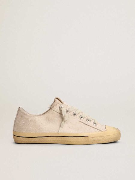 

sole small dirty shoes designer luxury italian retro handmade v-star ltd sneakers with black suede xx and embroidered lettering
