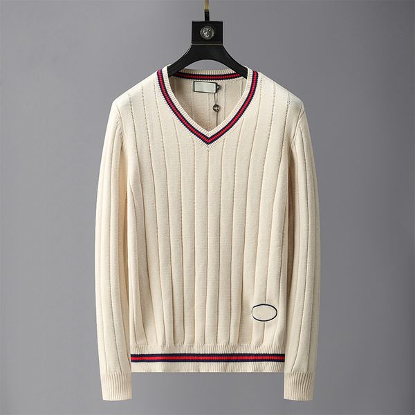 

men's sweaters slim fit long sleeve soft knitted pullovers designer luxury 2022 autumn winter mens womens casual outdoor coats 100% pu, White;black