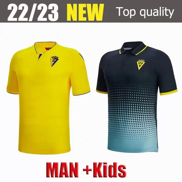 

22 23 cadiz soccer jerseys cadiz cf 2022 2023 lozano alex bodiger juan cala camiseta ascenso a liga santander de training wear ootball shirt, Black