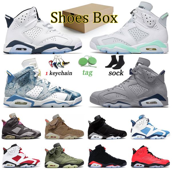 

designer 6 basketball shoes j6 marquette men women sports jumpman 6s trainers georgetown washed denim metallic silver black infrared unc mid