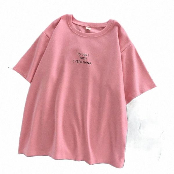 

women's t-shirt women's t-shirt women short sleeve t-shirts loose harajuku plus size 3xl letter printed chic simply all-match kore, White