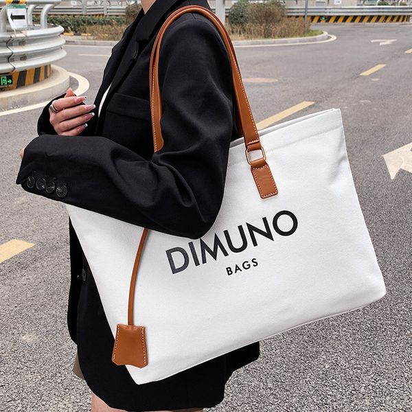 

women's fashion tote bag canvas bag girl's bag single shoulder shopping student book travel