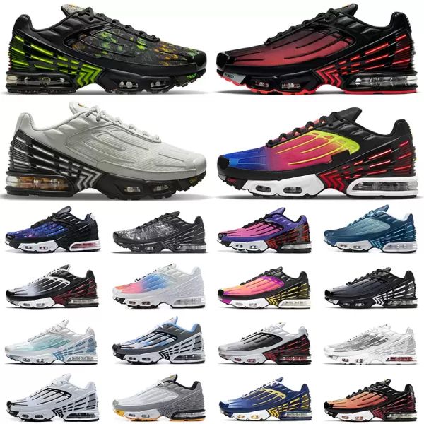 

running shoes sneakers mens trainers glow radiant red blue pink gradient light bone hyper violet outdoor sports tn plus 3 tns men women ssc, Black