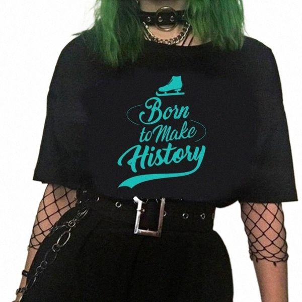 

women's t-shirt women's t-shirt yuri on ice to make history tshirt short sleeve hip hop streetwear sudaderas tees d6ob#, White