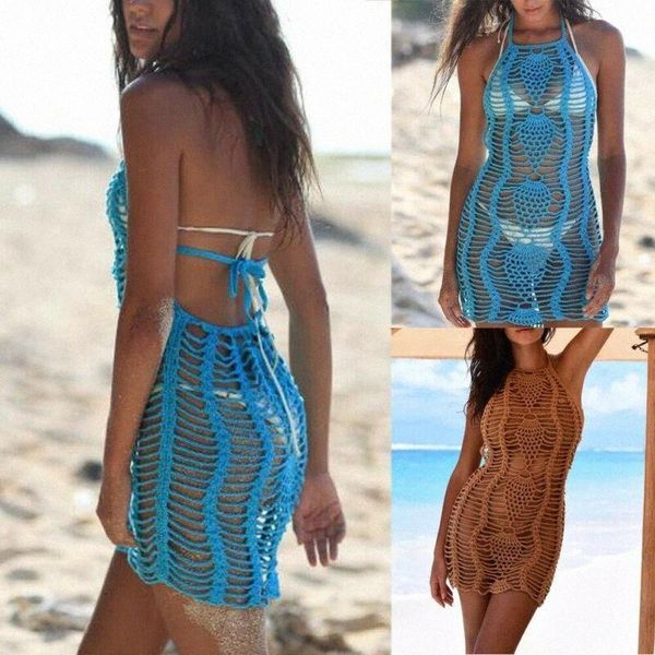 

women's swimwear fashion summer dress beach cover-up women crochet ladies beachwear sundress set women's swimwear u3hv#, White;black