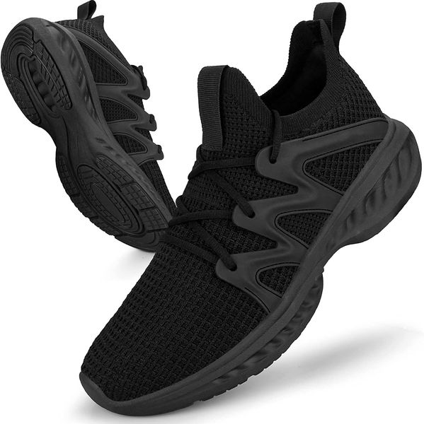 

black women's walking shoes fashion sports breathable bottomless shoes