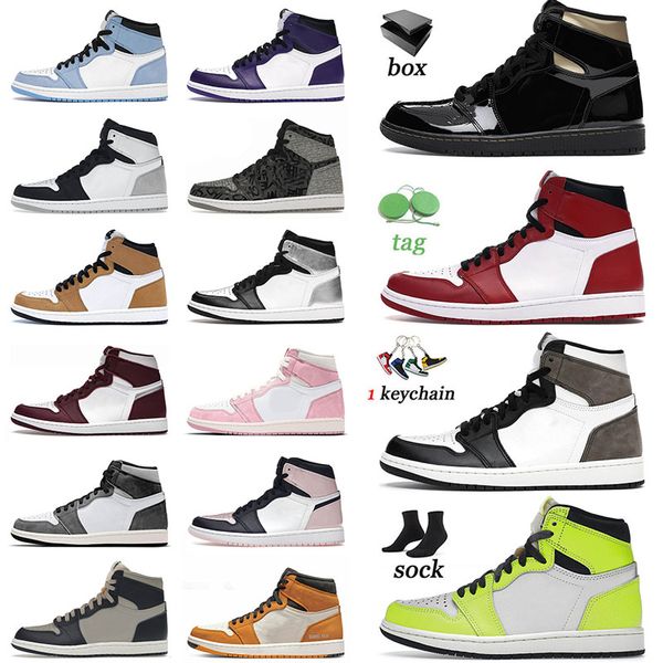 

og jumpman 1 1s basketball shoes for men women black gold chicago dark mocha visionaire bred patent chicago hyper royal twist sneakers train