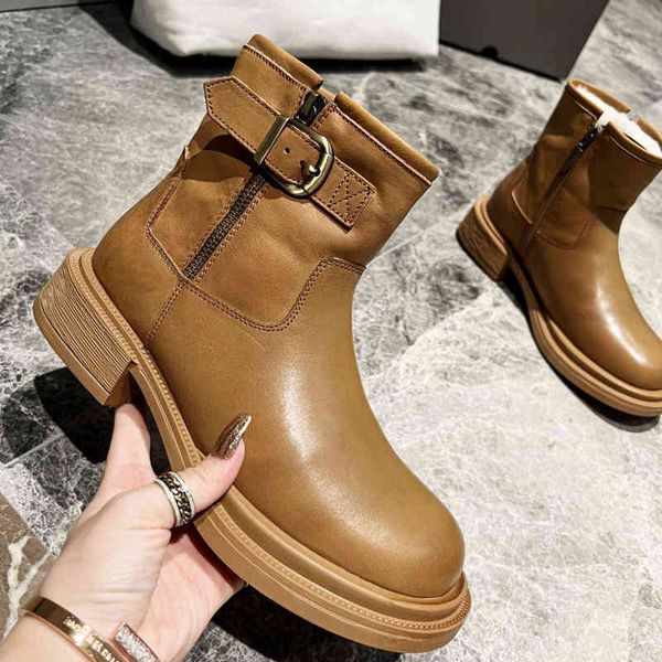 

boots northeast outdoor snow boots plush and thick wool warm cotton shoes winter chelsea soled heel, Black