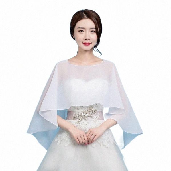 

women's blouses & shirts fashion women chiffon blouses ladies blusas femininas plus size oversize wedding shawl dress cape women', White