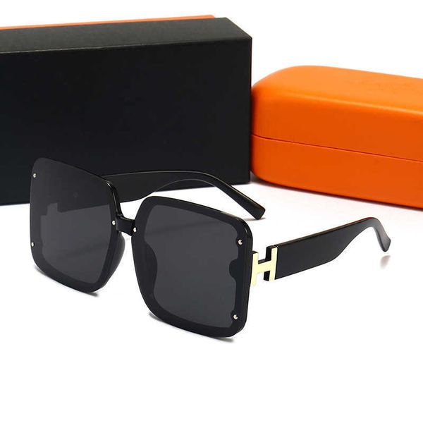 

h designer sunglasses women men oversize sunglasses fashion womens sun glasses uv400 lens with box, White;black