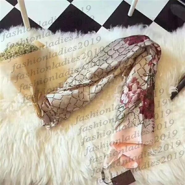 

2021 spring and summer scarf fashion women silk scarfs beach sun protection shawl whole 180 90258l, Blue;gray