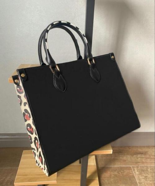 

women designer wild at heart series fashion onthego embossings handbag tote bags speedy leopard embossing genuine leather handbags