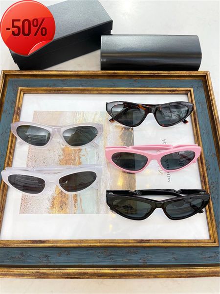 

designer sunglasses 22ss new b twist cat's eye sunglass ins super personality hip hop bb0207s, White;black
