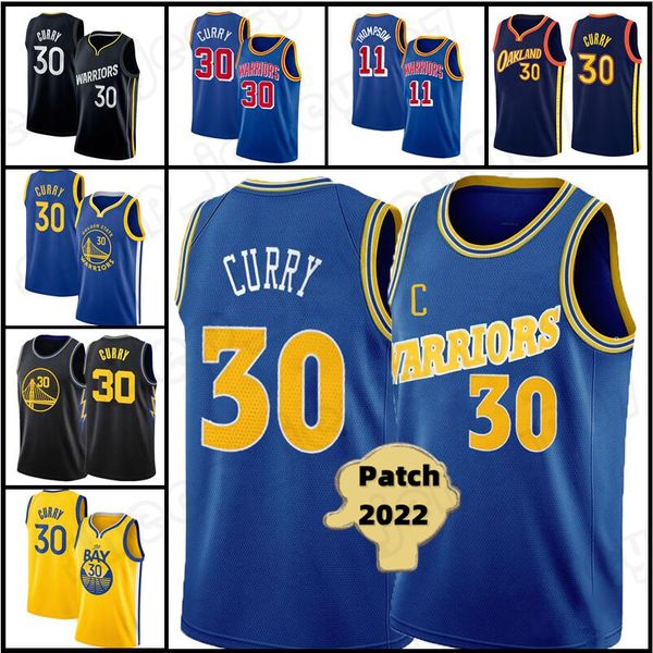 

jersey basketball''nba''2022 new stephen 30 curry golden state''warriors''klay 11 james thompson wis, Black;red