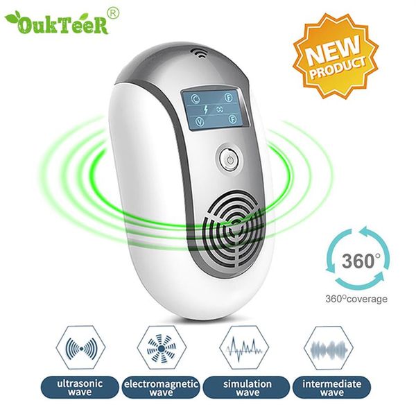 

ultrasonic pest repeller electronic pest control anti mosquito killer lamps insect killer lamp mouse repellent eu us plug2609