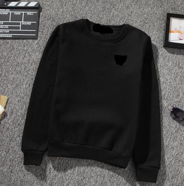 

men's hoodies & sweatshirts tide embroidered heart classic edition men's and women's couples sweater with high quality, Black