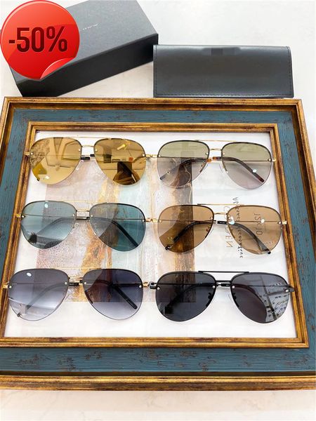 

designer sunglasses new slp toad sunglass classic11m stars the same framels metal fashion men's and women's sunglass trend, White;black