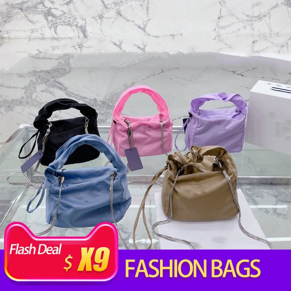 

designer bags new lychee pattern ladies tote shopping bag high-end fashion shoulder messenger real leather sheepskin quilted purse handbag c