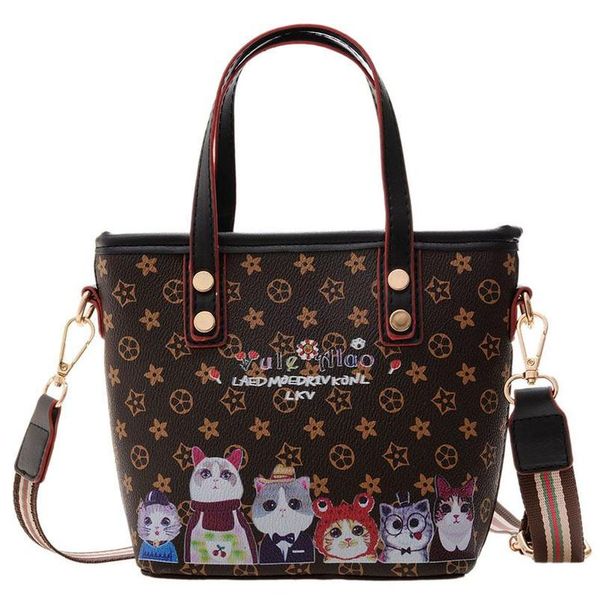 

handbags cute leather bag childrens bags retro shoulder fashion girl coin purse simple messenger e9203, Black