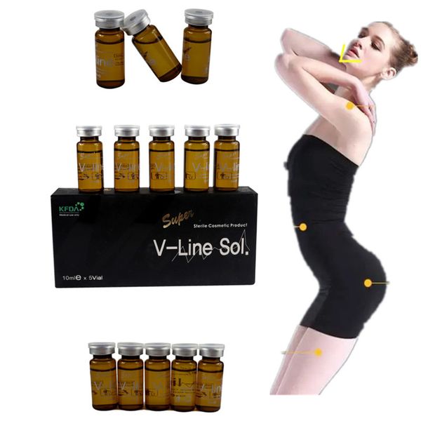 

beauty items super v line sol 5vials x10ml face slimming solution fat