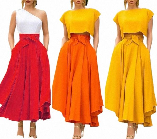 

skirts skirts 2022 sweet women pleated skirt ladies elastic waist swing flared skater maxi evening party long s-2xl f0kt#, Black