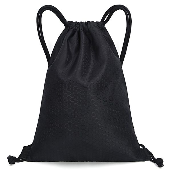 

bundle pocket men's and women's backpack drawstring simple light folding sports fitness oxford cloth waterproof