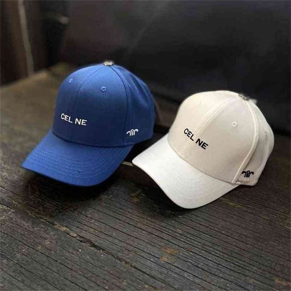 

caps celins s designer ball correct version of french tide brand sailin old flower hardbaseball cap women's summer silin duck tongue ca, Blue;gray