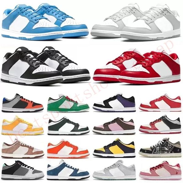 

sb shoes men women georgetown black white chunky dunky university blue team green bordeaux travis scotts dunks low mens2362