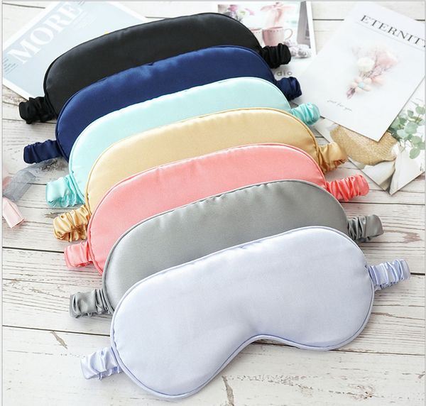 

adjustable sleep mask silk rest shading eye masks for travel naps padded shade cover eyepatch travel relax aid blindfolds eyemask fashion