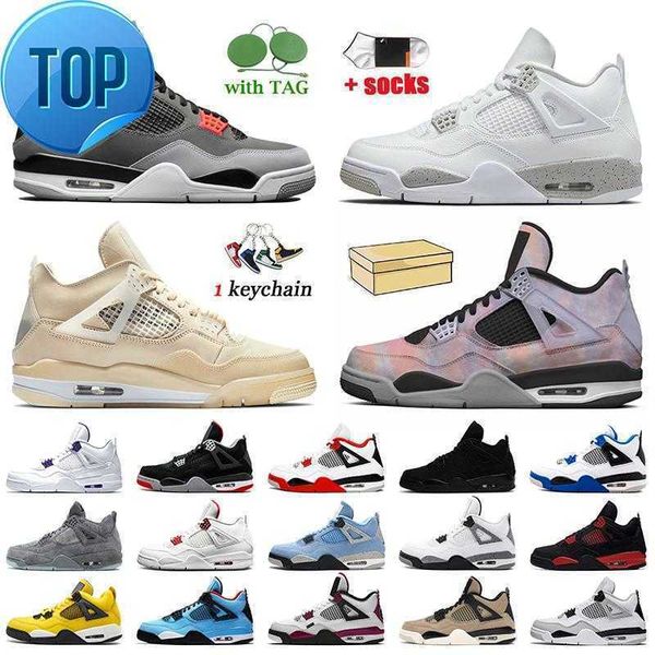 

jumpman 4 women mens trainers basketball shoes 4s infrared 2022 zen master sail white oreo fire red bred military black cat university blue